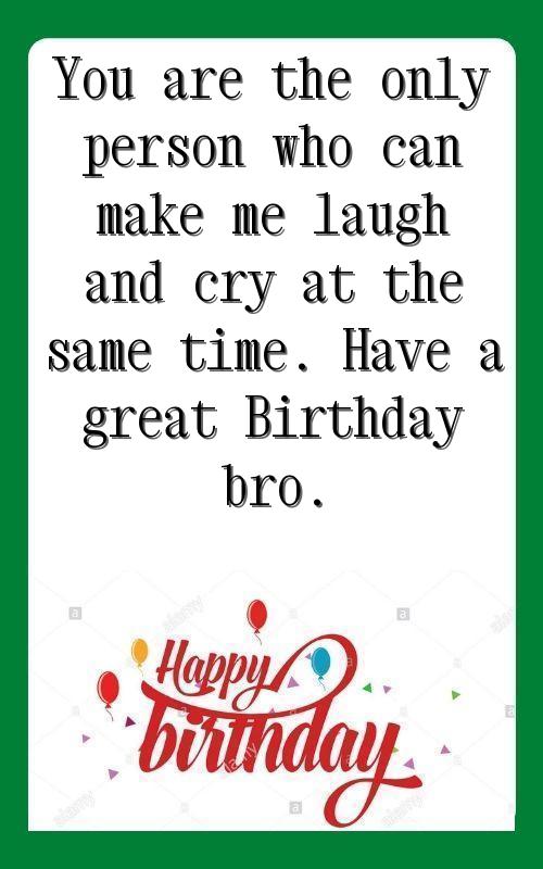 birthday greetings to my brother